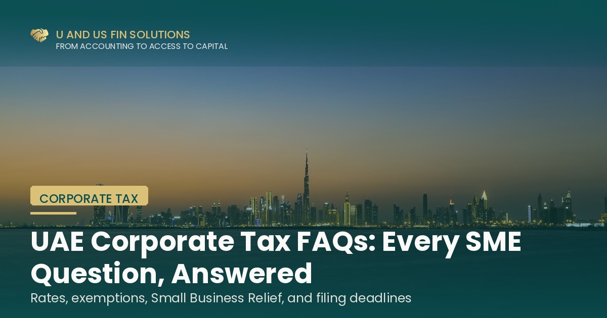 UAE corporate tax frequently asked questions for SMEs